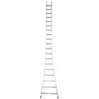 Enkelvoudige aluminium ladder met wijd uitlopende basis - 8 tot 14 treden - Facal